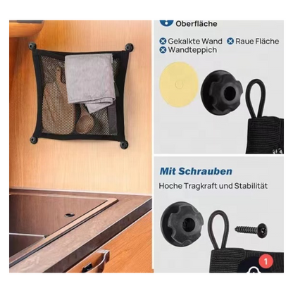 Camper Netztasche – Universelles Aufbewahrungsnetz für Wohnmobil, Auto & Boot